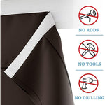 Self Stick Tie Up Shades Tricia Door Window - W 26 x L 69 inches