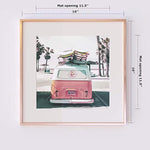 16x16 inch Tempered Glass Square Picture Frame Wall Hook Included