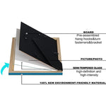 Modern photo frame with HD Real Glass, Family Friends Gift for Halloween and Christmas, Wall Mounted or Tabletop Display