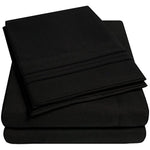 Luxury Bed Sheets And Pillowcase Set Extra Soft Elastic Corner Straps California King King