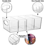 Pantry Organization and Storage Bins with Removable Dividers