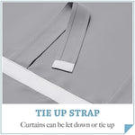 Self Stick Tie Up Shades Tricia Door Window - W 26 x L 69 inches