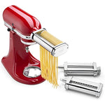 Stand-Mixer-Attachment-Pasta-Roller-&-Cutter,-3-Piece-Set