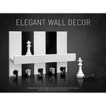 Elegant 5 Sturdy Key Hooks with Wooden Floating Shelf for Exclusive Designer Vintage Decor