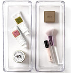 Plastic Drawer Organizer Bin for Makeup - 2 Pack