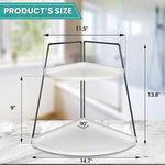 Corner Storage Shelf Counter Standing Rack for Bathroom