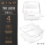 Built-In Handles Clear Storage Containers for Pantry & Home Organization
