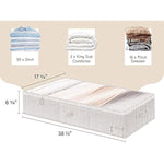 Under Bed Storage Containers with Zippers for Cloths & Blankets