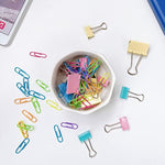 Gold Line Paper Clip Dispenser Organizer for Desk