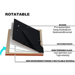 Modern photo frame with HD Real Glass, Family Friends Gift for Halloween and Christmas, Wall Mounted or Tabletop Display