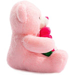 Plush Bear Holding Rose Soft Plush Toy Valentines Day