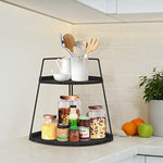 Corner Storage Shelf Counter Standing Rack for Bathroom