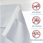 Self Stick Tie Up Shades Tricia Door Window - W 26 x L 69 inches