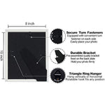 Modern photo frame with HD Real Glass, Family Friends Gift for Halloween and Christmas, Wall Mounted or Tabletop Display