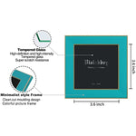 Modern photo frame with HD Real Glass, Family Friends Gift for Halloween and Christmas, Wall Mounted or Tabletop Display