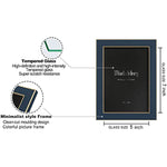 Modern photo frame with HD Real Glass, Family Friends Gift for Halloween and Christmas, Wall Mounted or Tabletop Display