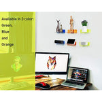 Floating Hanging Shelves with Cable Clips for Bedroom & Gaming Room - Set Of 2