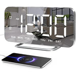 Super Slim LED Digital Alarm Clock With Diming Mode And 4 Levels Brightness