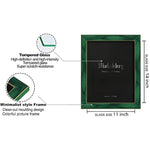 Modern photo frame with HD Real Glass, Family Friends Gift for Halloween and Christmas, Wall Mounted or Tabletop Display