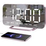Super Slim LED Digital Alarm Clock With Diming Mode And 4 Levels Brightness