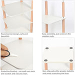 8 Tiers Stylish Wooden Space Saving Shoe Storage Stand/ Shelf/ Tower Free Standing for Entryway