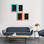 Modern photo frame with HD Real Glass, Family Friends Gift for Halloween and Christmas, Wall Mounted or Tabletop Display