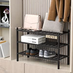 Bamboo Stackable Shoe Shelf Storage Organizer