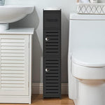 Small Bathroom Storage Cabinet with Dual Rods for Small Spaces