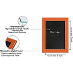 Modern photo frame with HD Real Glass, Family Friends Gift for Halloween and Christmas, Wall Mounted or Tabletop Display