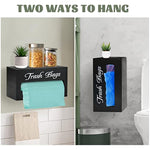 Bamboo Trash Bag Dispenser Wall Mounted