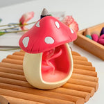 Cute Mushroom Incense Holder with 60 Incense Cones