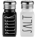 Stainless Steel Lid Glass Salt and Pepper Shakers