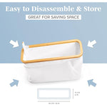 Bamboo Toilet Paper Holder Basket for Bathroom