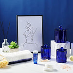 Dispenser Apothecary Jars Bathroom Set with Labels