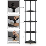 5 Tier Corner Display Rack Multipurpose Shelving Unit