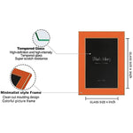 Modern photo frame with HD Real Glass, Family Friends Gift for Halloween and Christmas, Wall Mounted or Tabletop Display