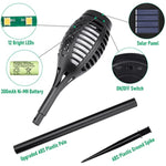 Solar Torch Light with Flickering Flame for Garden Decor