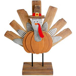 Wooden Indoor Tabletop Turkey Decor for Thanksgiving
