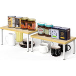 Wood & Metal Top Expandable Counter Shelf