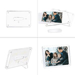 Minimalist Picture Frame Acrylic Glass Photo Frame with Magnetic Desktop Display Horizontally or Vertically