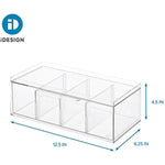 Plastic Stackable Tea Bag Organizer for Kitchen Cabinets and Countertops