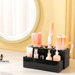 Acrylic Hair Dryer and Styling Holder for Bathroom Countertop