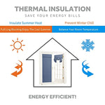 Self Stick Tie Up Shades Tricia Door Window - W 26 x L 69 inches