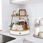Corner Storage Shelf Counter Standing Rack for Bathroom