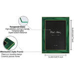 Modern photo frame with HD Real Glass, Family Friends Gift for Halloween and Christmas, Wall Mounted or Tabletop Display