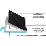 Modern photo frame with HD Real Glass, Family Friends Gift for Halloween and Christmas, Wall Mounted or Tabletop Display