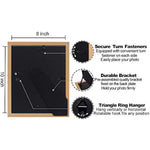 Modern photo frame with HD Real Glass, Family Friends Gift for Halloween and Christmas, Wall Mounted or Tabletop Display