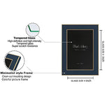 Modern photo frame with HD Real Glass, Family Friends Gift for Halloween and Christmas, Wall Mounted or Tabletop Display