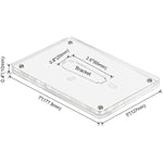 Minimalist Picture Frame Acrylic Glass Photo Frame with Magnetic Desktop Display Horizontally or Vertically