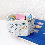 Gold Line Paper Clip Dispenser Organizer for Desk